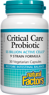 Natural Factors: Critical Care Probiotic 55 Billion Live Probiotic Cultures