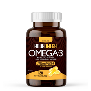 AquaOmega Omega-3 Wild Caught Fish Oils Softgels