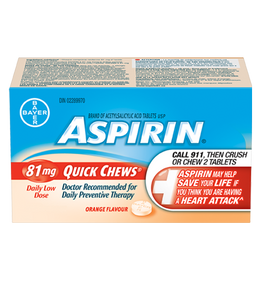 Bayer: Aspirin® 81 mg Quick Chews® Daily Low Dose