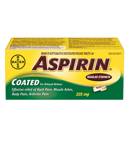 Bayer: Aspirin® Coated for Delayed Release Regular Strength Caplets