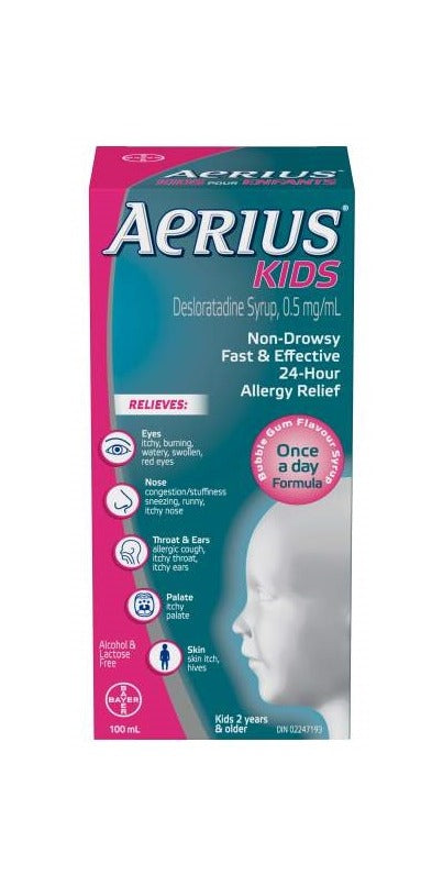 Aerius: Kids Non-Drowsy Bubble Gum Allergy Relief