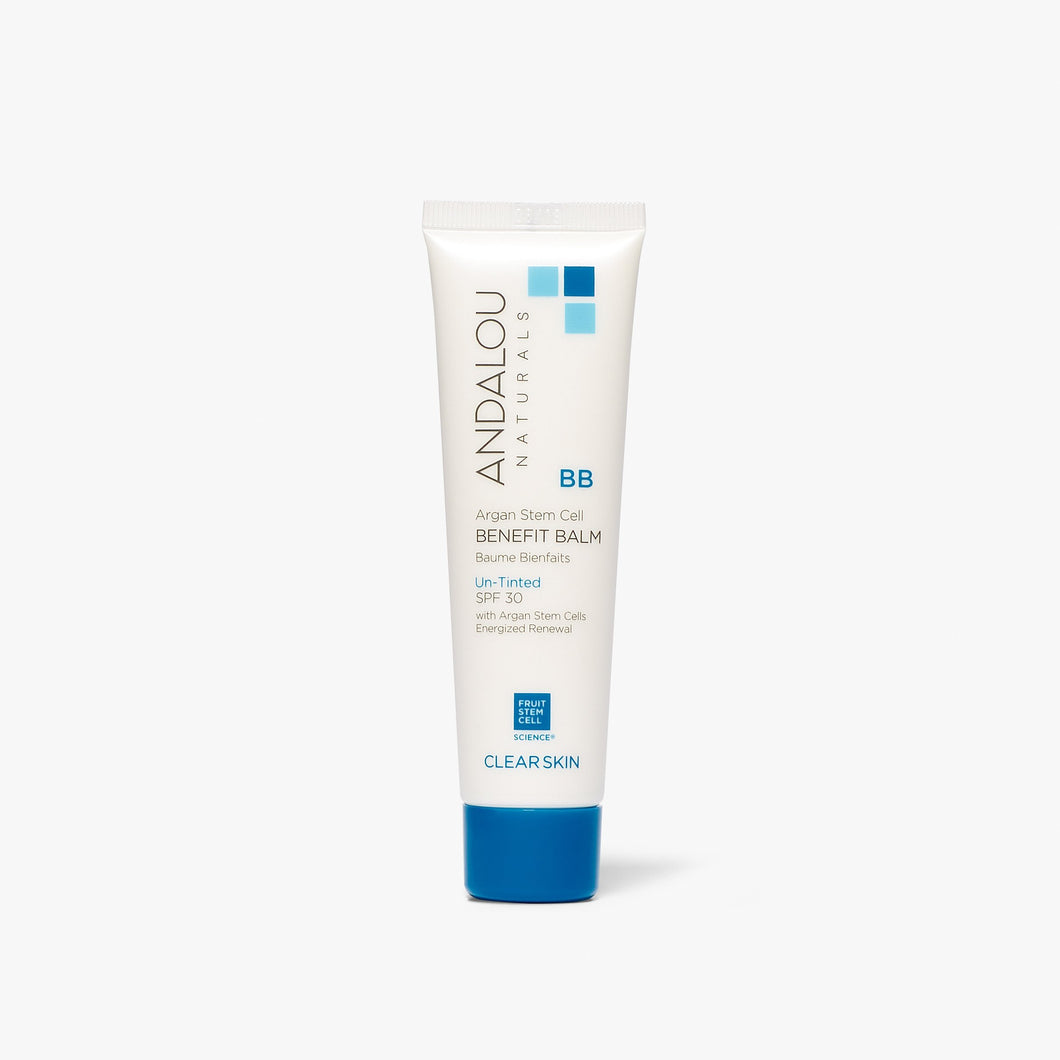 Andalou Naturals: Clear Skin Argan Stem Cell BB Benefit Balm Un-tinted SPF 30