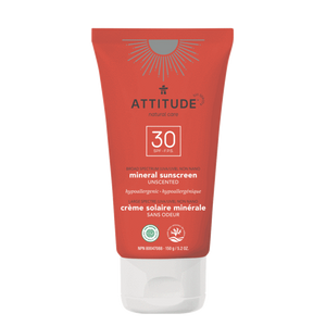 Attitude: Moisturizer Mineral Sunscreen SPF 30 - Unscented