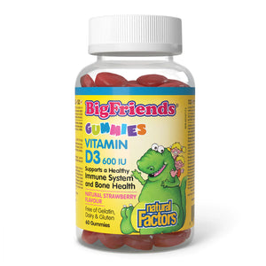 Natural Factors: Big Friends Vitamin D 600 UI Gummies