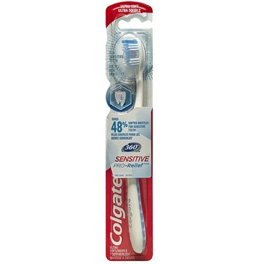 Colgate: 360 Sensitive Pro Relief Toothbrush Ultra Soft