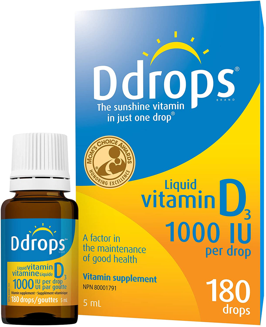 Ddrops: 1000 IU Vitamin D Drops