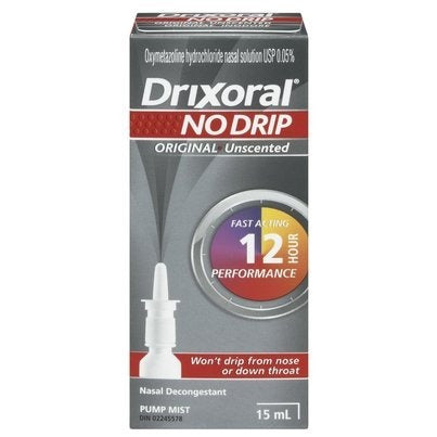 Drixoral: No Drip Original Unscented Nasal Decongestant