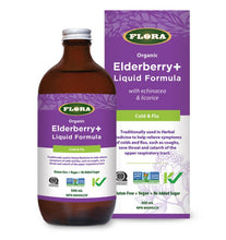 Load image into Gallery viewer, Flora: Elderberry+ Liquid Formula
