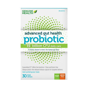 Genuine Health: Advanced Gut Health Probiotic 15 Billion CFU