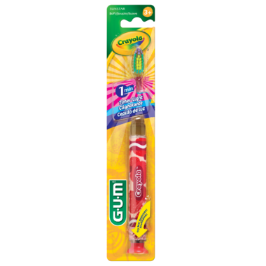 GUM: Crayola Kids Timer Light Toothbrush