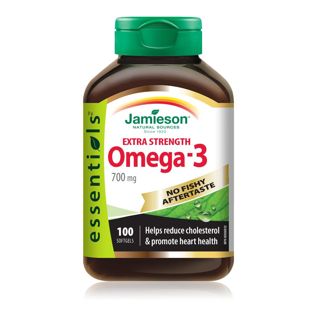 Jamieson: Omega-3 Extra Strength No-Fishy Aftertaste