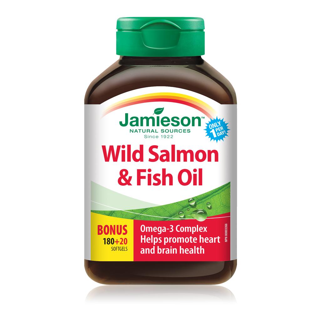 Jamieson: Wild Salmon & Fish Oil Omega-3 Complex