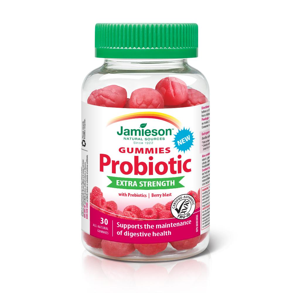 Jamieson: Extra Strength Probiotic gummies with Prebiotics