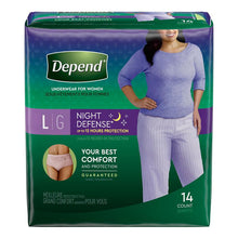 Load image into Gallery viewer, Depend: Night Defense Overnight Underwear, Small
