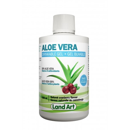 Land Art: Aloe Vera 500 ml | Drinkable Gel | Cranberry