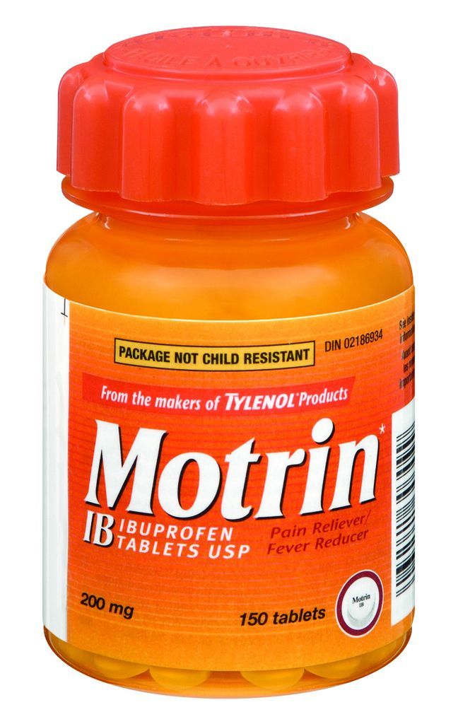 Motrin Red Motrin Bottle
