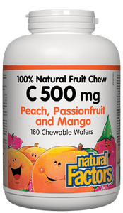 Natural Factors: Vitamin C 500 mg 180 Chewable Wafers