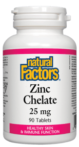 Natural Factors: Zinc Chelate 25 mg