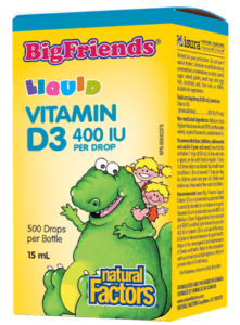 Natural Factors: Big Friends Liquid Vitamin D3
