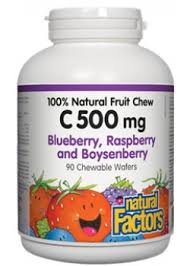 Natural Factors: C 500 mg 90 Chewable Wafers