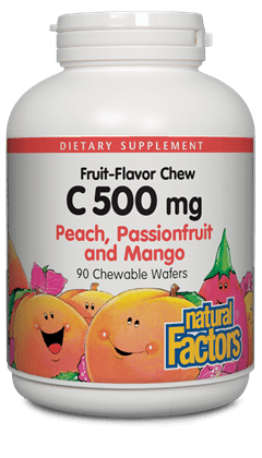 Natural Factors: C 500 mg 90 Chewable Wafers