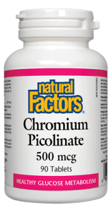 Natural Factors: Chromium Picolinate 500 mcg