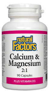 Natural Factors: Calcium & Magnesium 2:1 Plus Vitamin D3