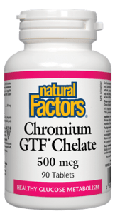 Natural Factors: Chromium GTF Chelate 500 mcg