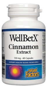Natural Factors: WellBetX® Cinnamon Extract 150 mg