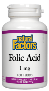 Natural Factors: Folic Acid 1 mg