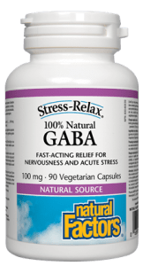 Natural Factors: 100% Natural GABA 100 mg, Natural Source