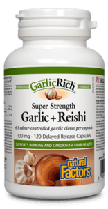 Natural Factors: Super Strength Garlic + Reishi 300 mg