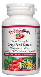 Natural Factors: GrapeSeedRich® 100 mg · Super Strength Grape Seed Extract