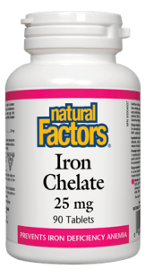 Natural Factors: Iron Chelate 25 mg