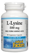 Load image into Gallery viewer, Natural Factors: L-Lysine 500 mg

