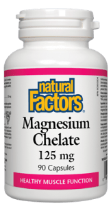Natural Factors: Magnesium Chelate 125 mg