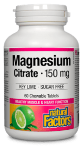 Natural Factors: Magnesium Citrate 150 mg · Sugar Free, Key Lime · Sugar Free