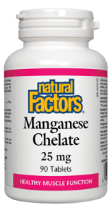Natural Factors: Manganese Chelate 25 mg