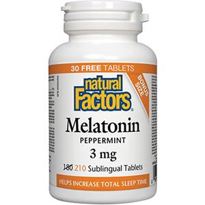 Natural Factors: Melatonin Peppermint Flavour