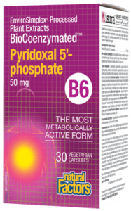 Natural Factors: BioCoenzymated™ Pyridoxal 5’- phosphate B6 50 mg