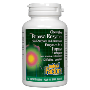 Natural Factors: Papaya Enzymes with Amylase and Bromelain