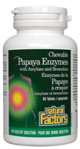 Natural Factors: Papaya Enzymes with Amylase and Bromelain