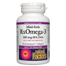 Load image into Gallery viewer, Natural Factors: RxOmega-3 Mini-Gels 500 mg
