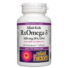 Natural Factors: RxOmega-3 Mini-Gels 500 mg