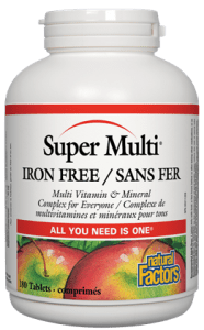 Natural Factors: Super Multi® Iron Free
