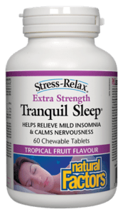 Natural Factors: Tranquil Sleep® Extra Strength, Tropical Fruit Flavour
