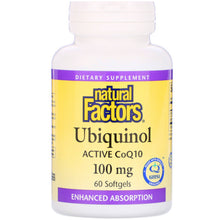 Load image into Gallery viewer, Natural Factors: Ubiquinol Active CoQ10 100 mg
