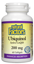 Load image into Gallery viewer, Natural Factors: Ubiquinol Active CoQ10 200 mg

