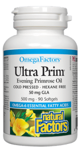 Natural Factors: OmegaFactors® Ultra Prim® Evening Primrose Oil 500 mg