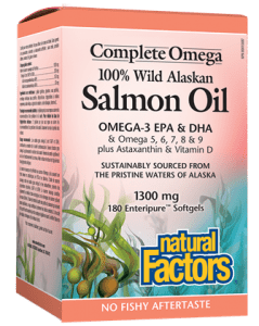 Natural Factors: 100% Wild Alaskan Salmon Oil Complete Omega